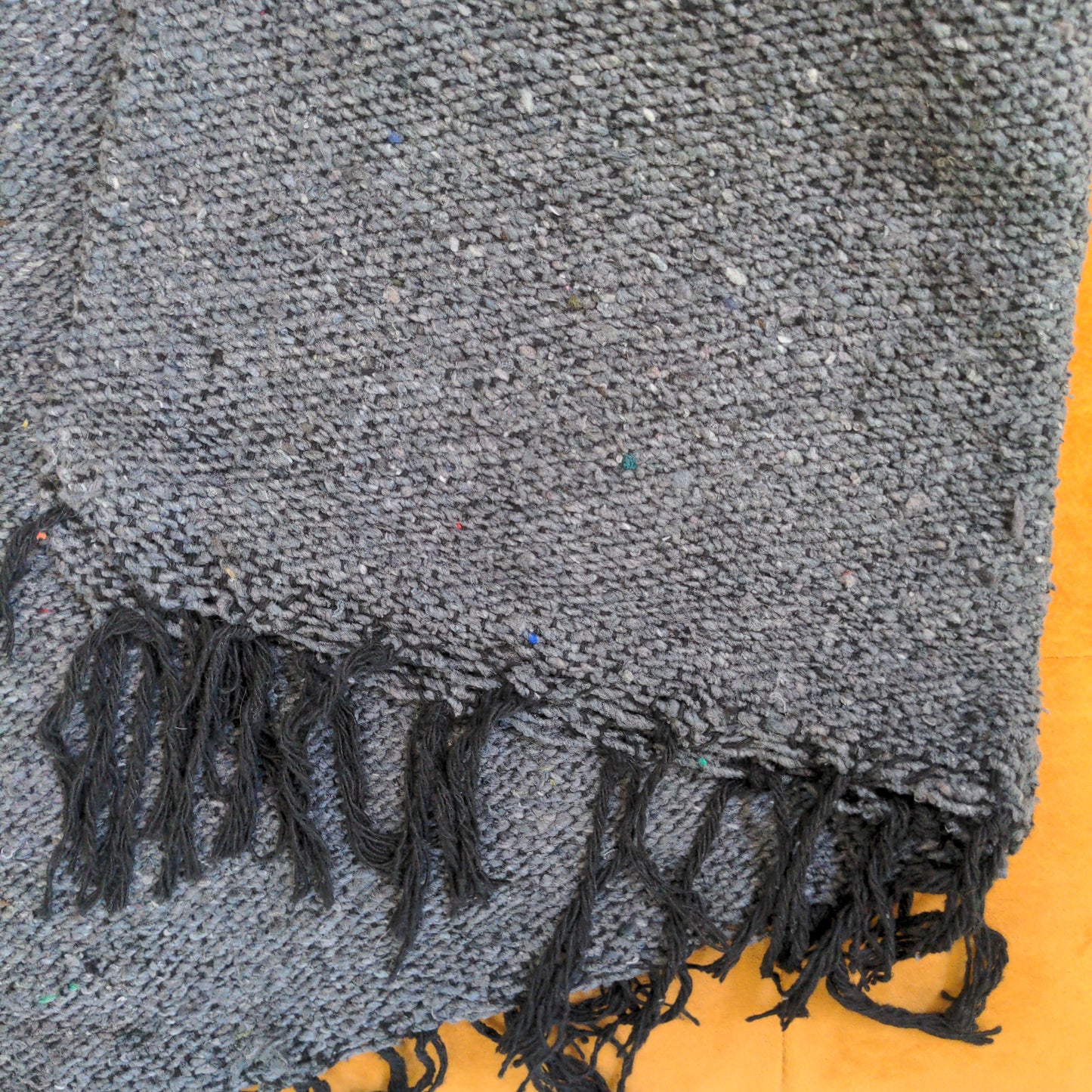 Modern Mexican Blanket | Charcoal Gray