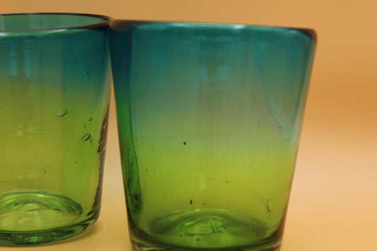 Handmade "Aurora" Tapatia Rocks Glasses (Set of 2)
