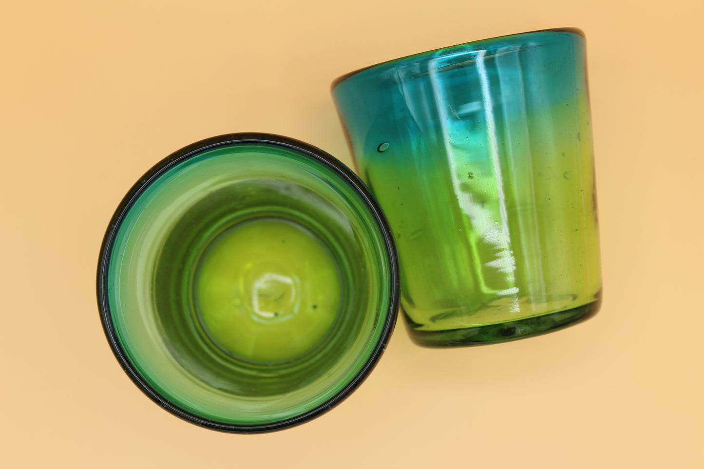 Handmade "Aurora" Tapatia Rocks Glasses (Set of 2)