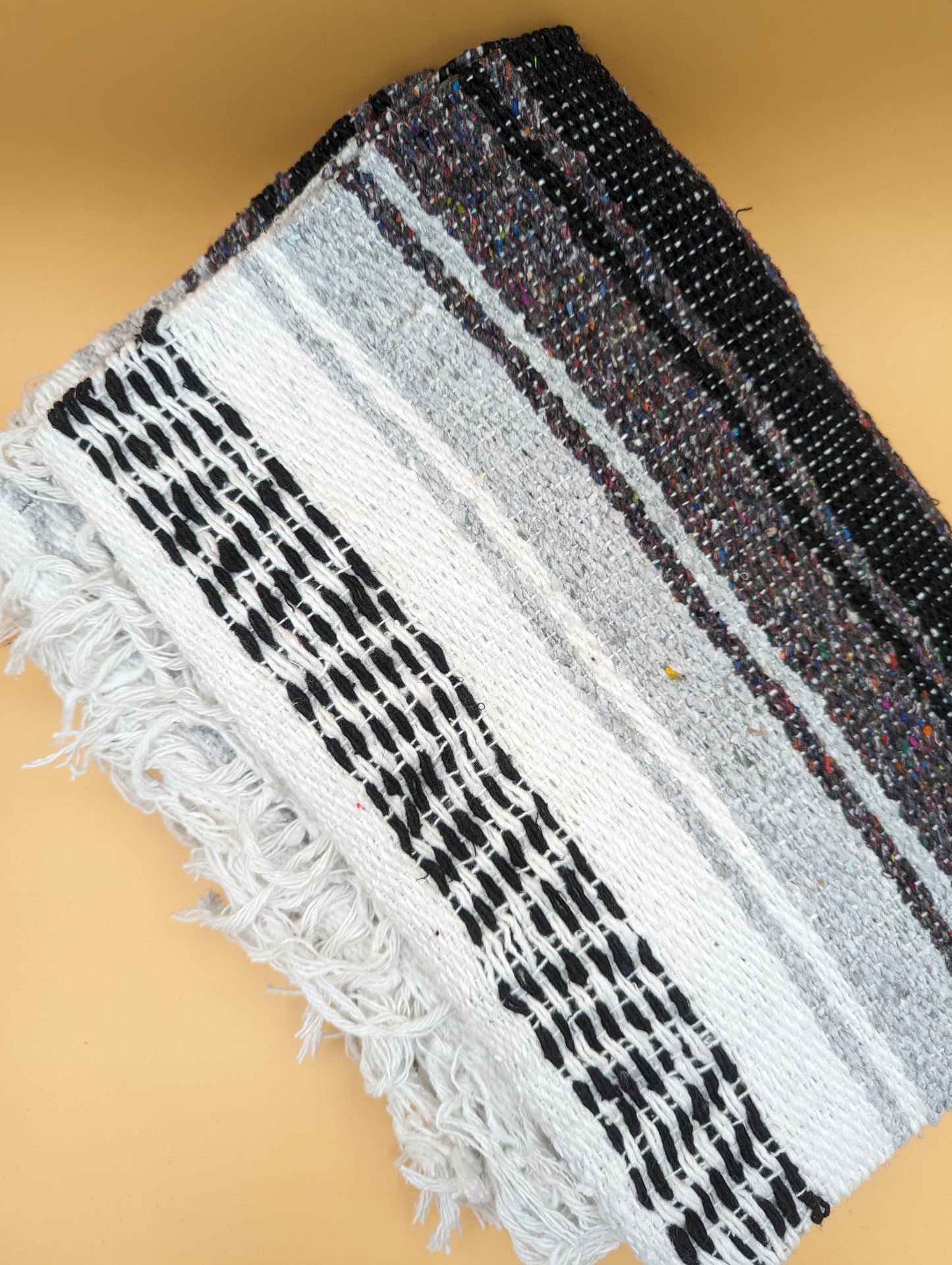 Iconic Handcrafted Mexican Blanket | Gray