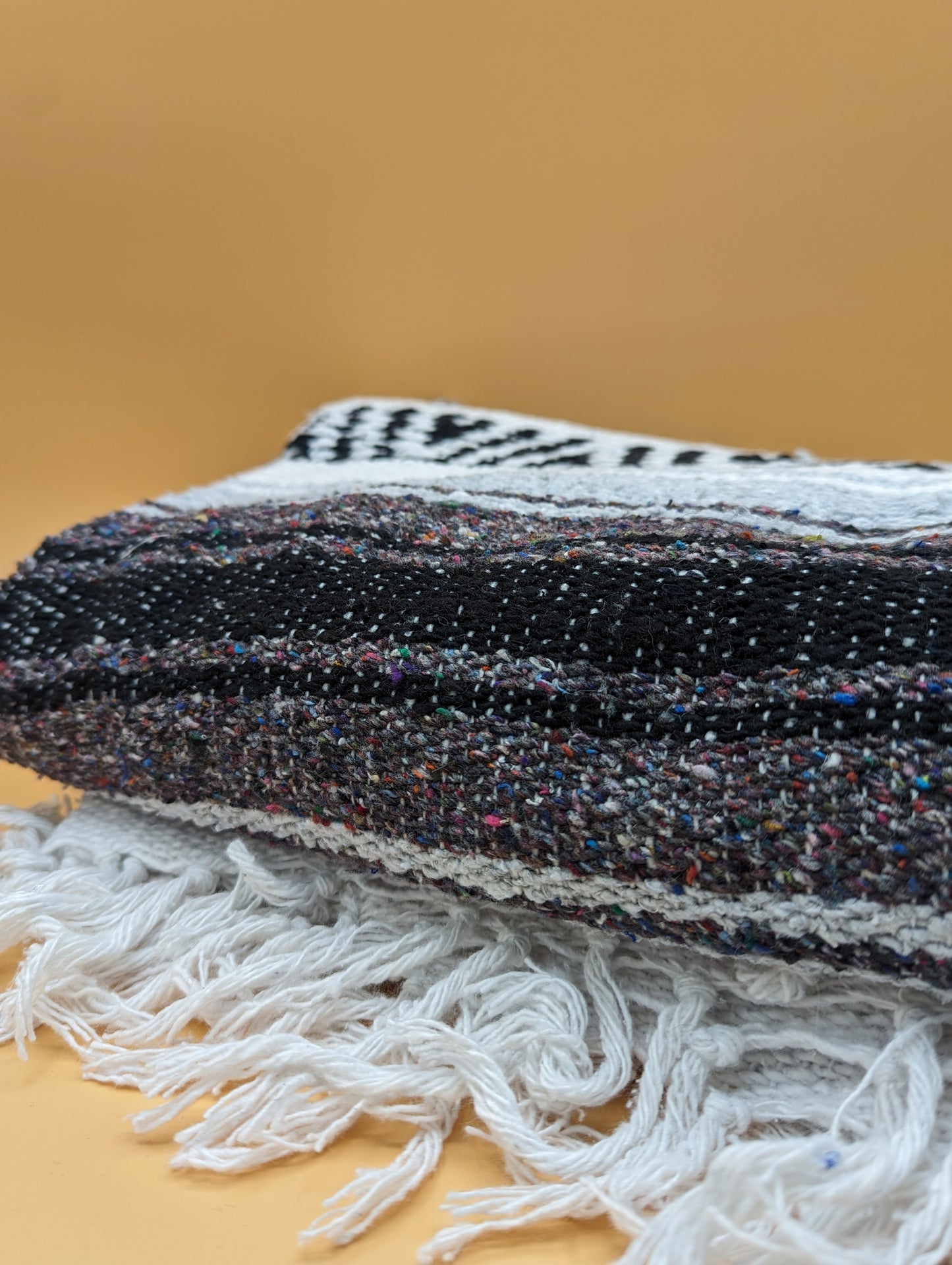 Iconic Handcrafted Mexican Blanket | Gray
