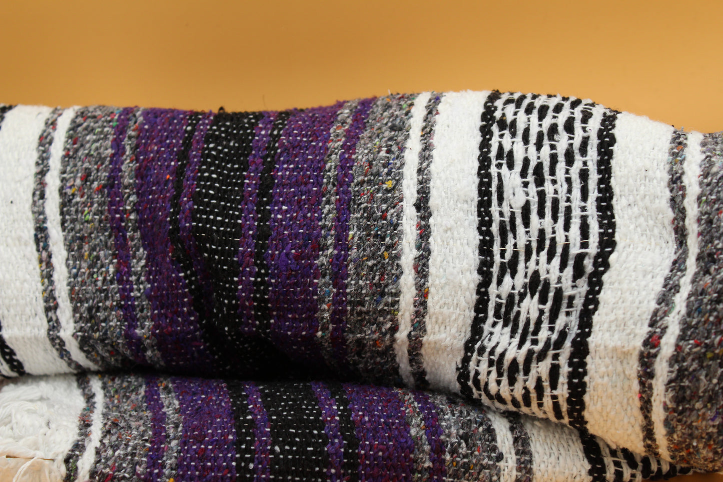 Iconic Handcrafted Mexican Blanket | Purple