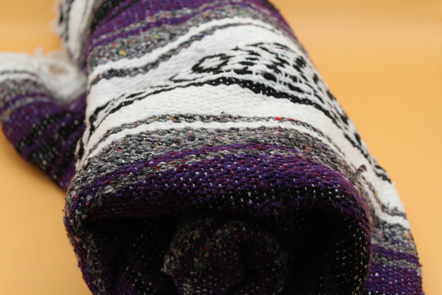 Iconic Handcrafted Mexican Blanket | Purple