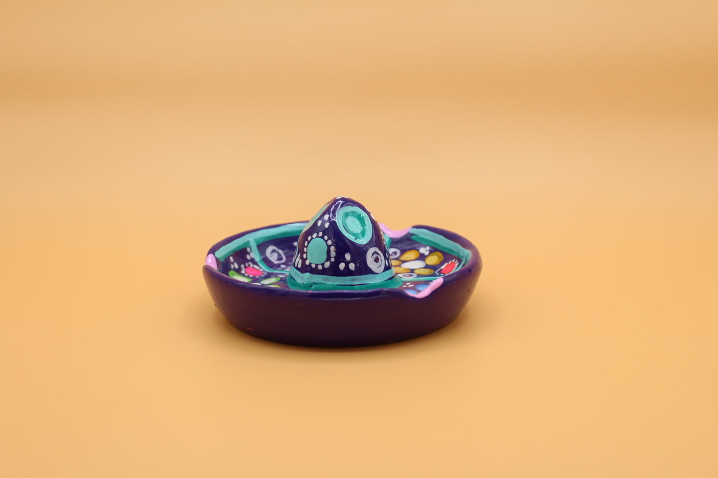 Hand Painted "Talavera Sombrero" Dish