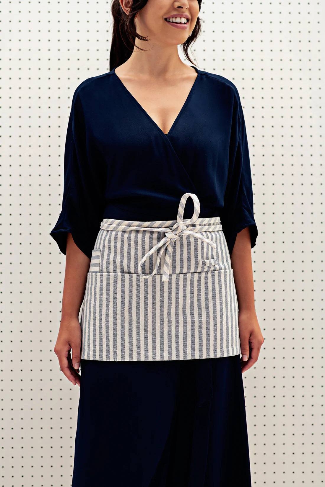 Waist Apron (Upcycled Denim) | Striped