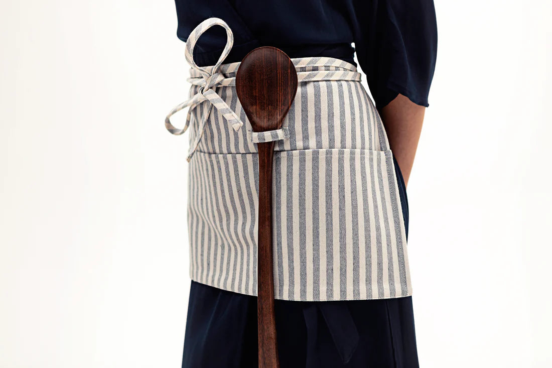 Waist Apron (Upcycled Denim) | Striped