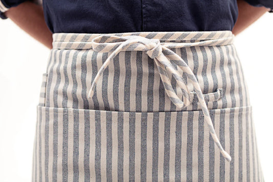 Waist Apron (Upcycled Denim) | Striped