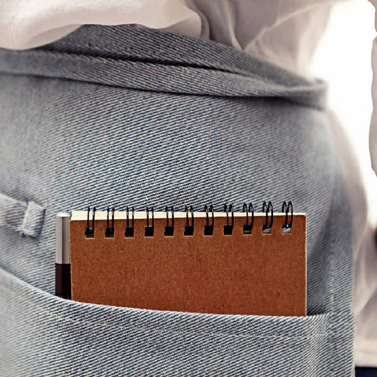 Waist Apron (Upcycled Denim) | Blue