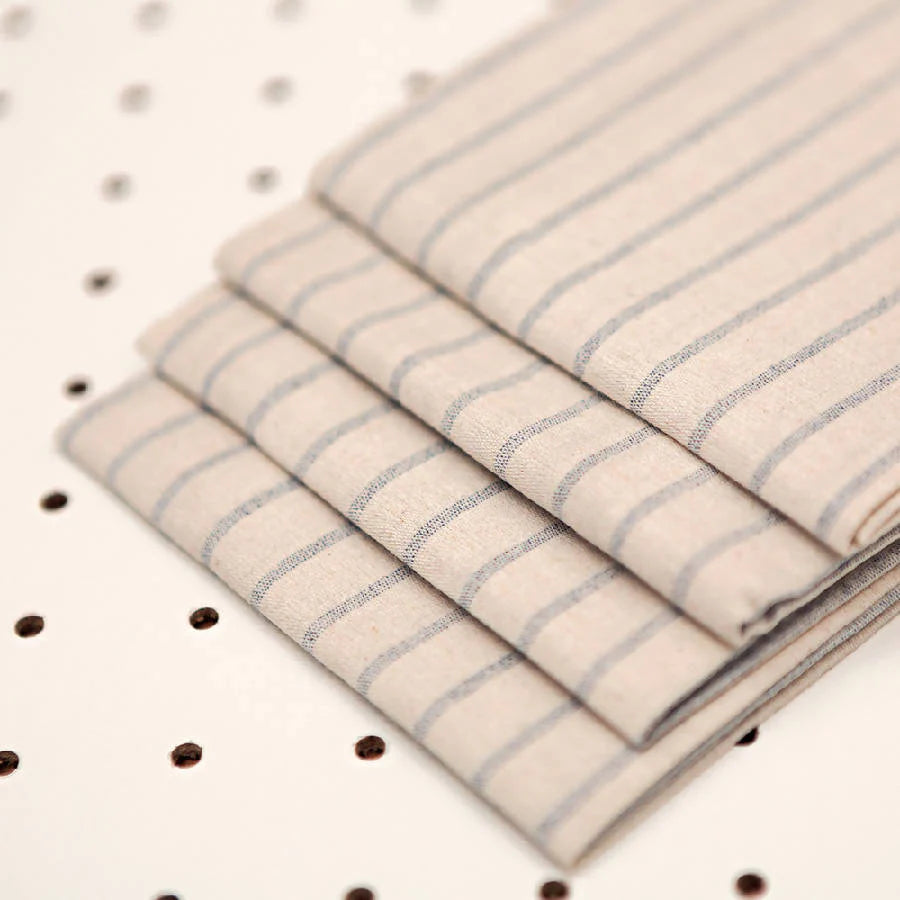 Striped Cotton Napkins (Set of 4) | Natural