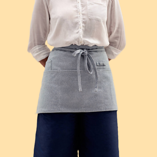 Waist Apron (Upcycled Denim) | Blue