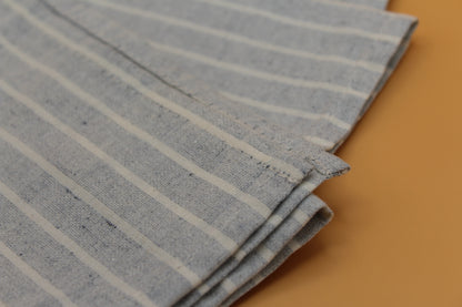 Striped Cotton Napkins (Set of 4) | Grey