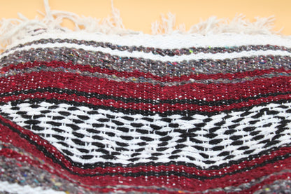 Iconic Handcrafted Mexican Blanket | Burgundy